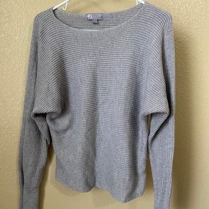 Ribbed Boat Neck Sweater